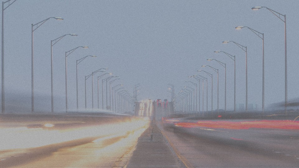 Foggy weather highway