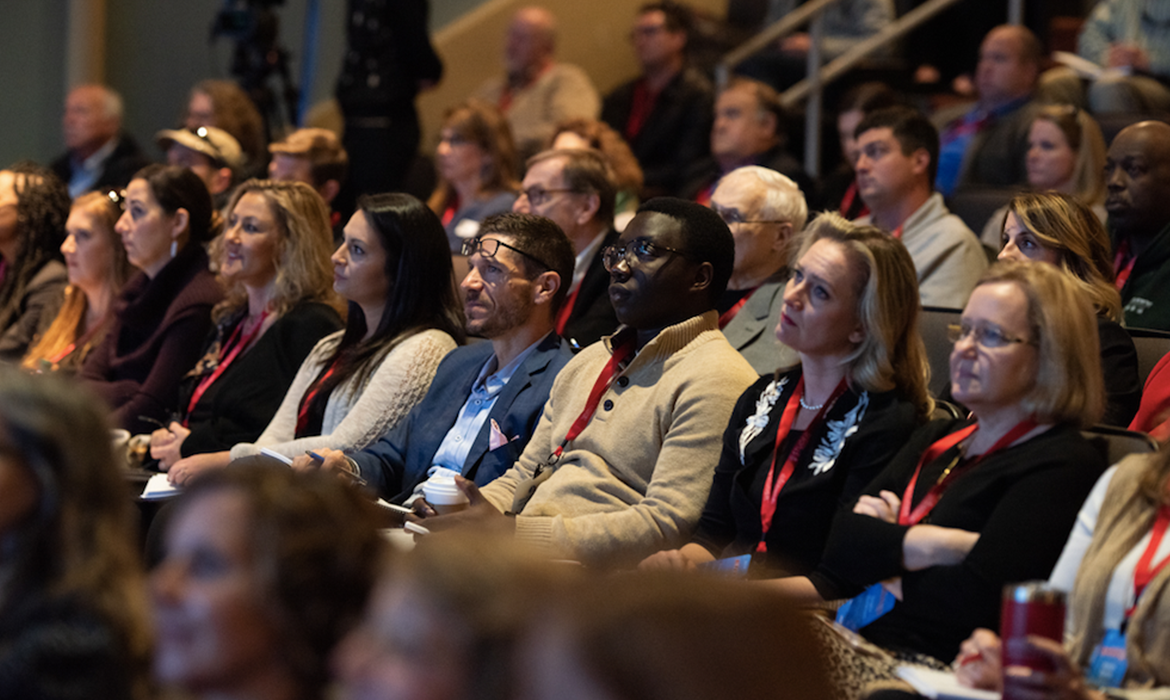 EntreCon 2018 Attendees Watching Keynote Speaker