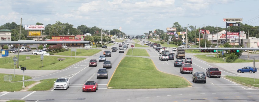 People travel along Nine Mile Road Tuesday July 19, 2016 in Pensacola, Florida. (Michael Spooneybarger/ CREO)