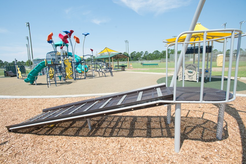 {{business_name}}The all-inclusive playground at the Navarre Sports Complex is designed for children meeting the requirements of the American with Disabilities Act Monday, August 3, 2015. (Michael Spooneybarger/ Studer Community Institute)
