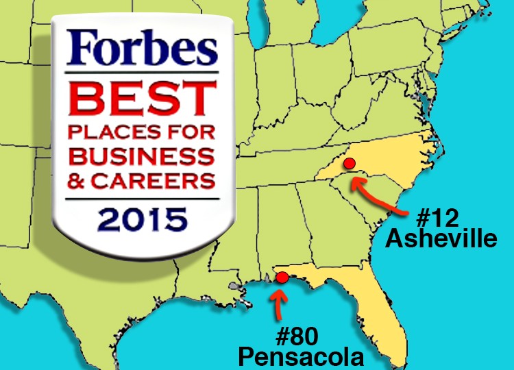 Forbes Best Places for Business & Careers 2015 graphic